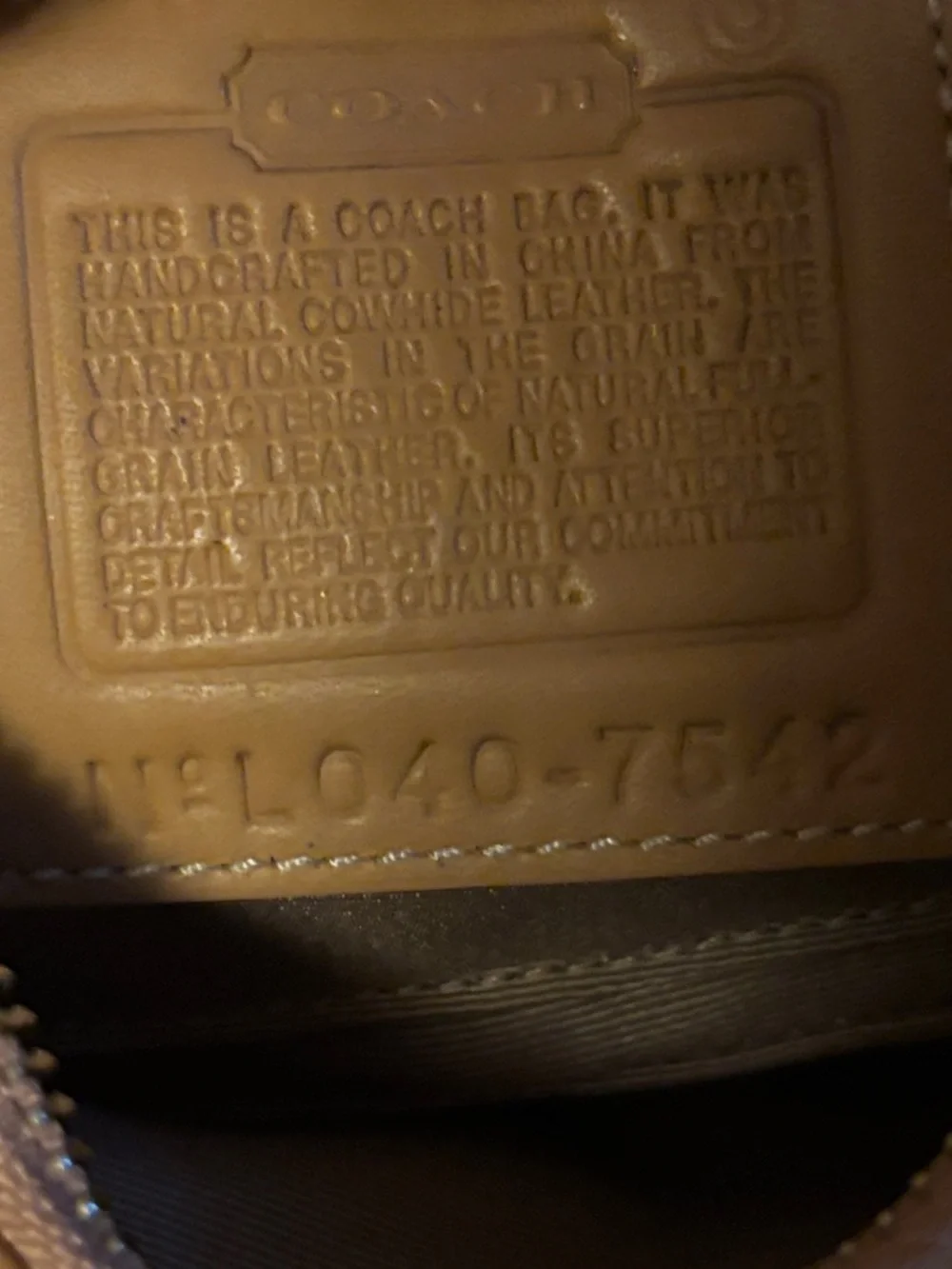 Coach Saddle Shoulder Bag in Tan Leather with Silver Buckle mini euc!